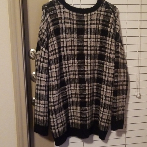 FOREVER 21| Plaid Lace Up Sweater Dress - Picture 5 of 5